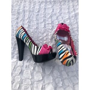 Hot Tomato Multi-Color Heel